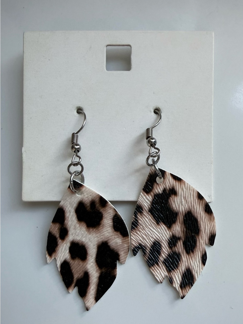 FREE* Leopard Print Leaf Dangle Earrings